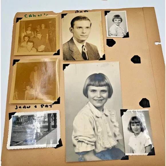 Vintage Black & White Photos Scrapbook Pages Kids Teens Handsome Young Man - Picture 2 of 7